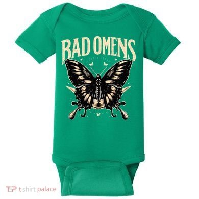 B.Ad Omens Moth Baby Bodysuit