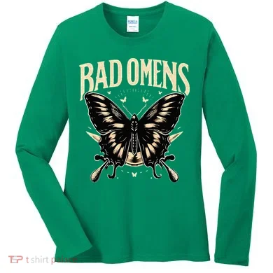 B.Ad Omens Moth Women's Long Sleeve Shirt