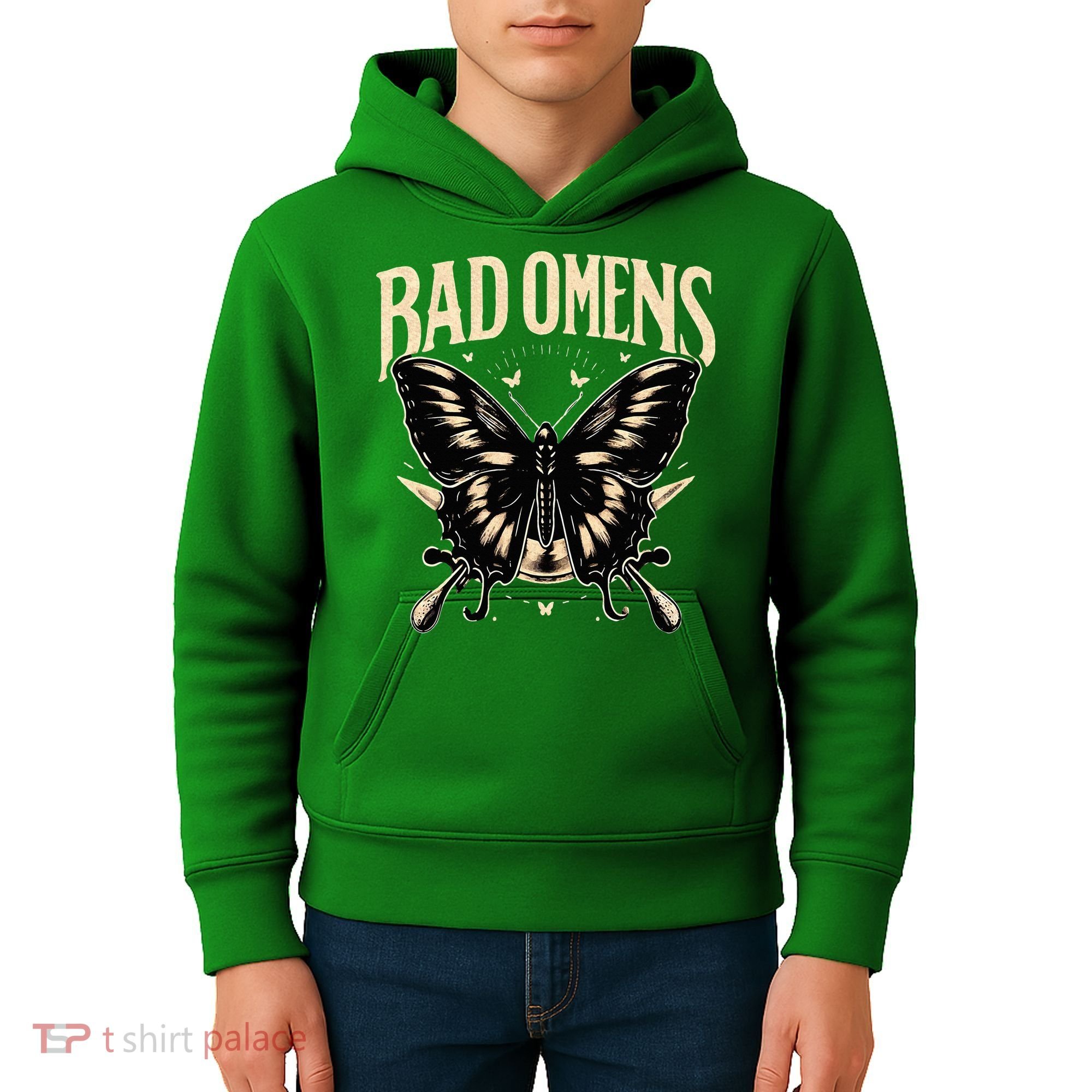 B.Ad Omens Moth Kids Hoodie