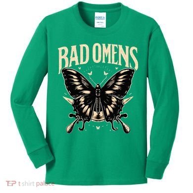 B.Ad Omens Moth Kids Long Sleeve Shirt