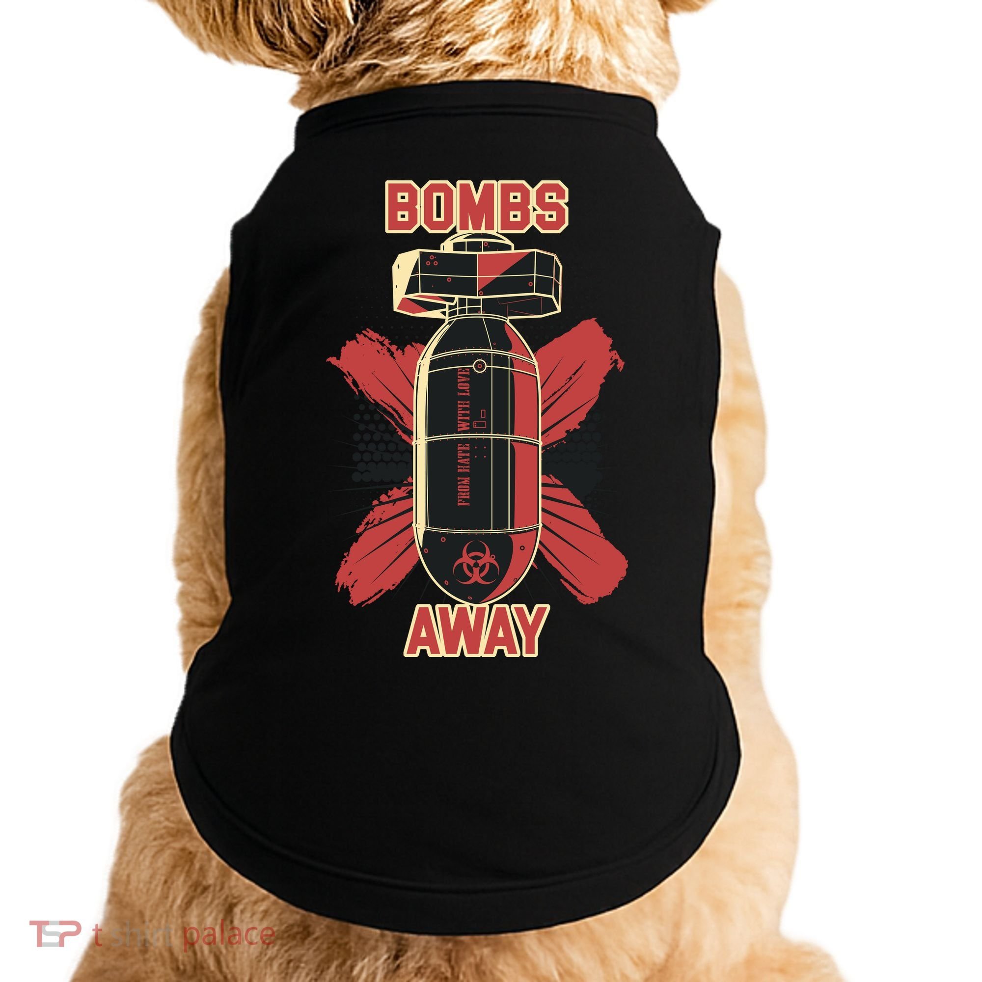 Bombs Away Trash Polka Doggie Tank