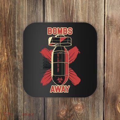 Bombs Away Trash Polka Coaster