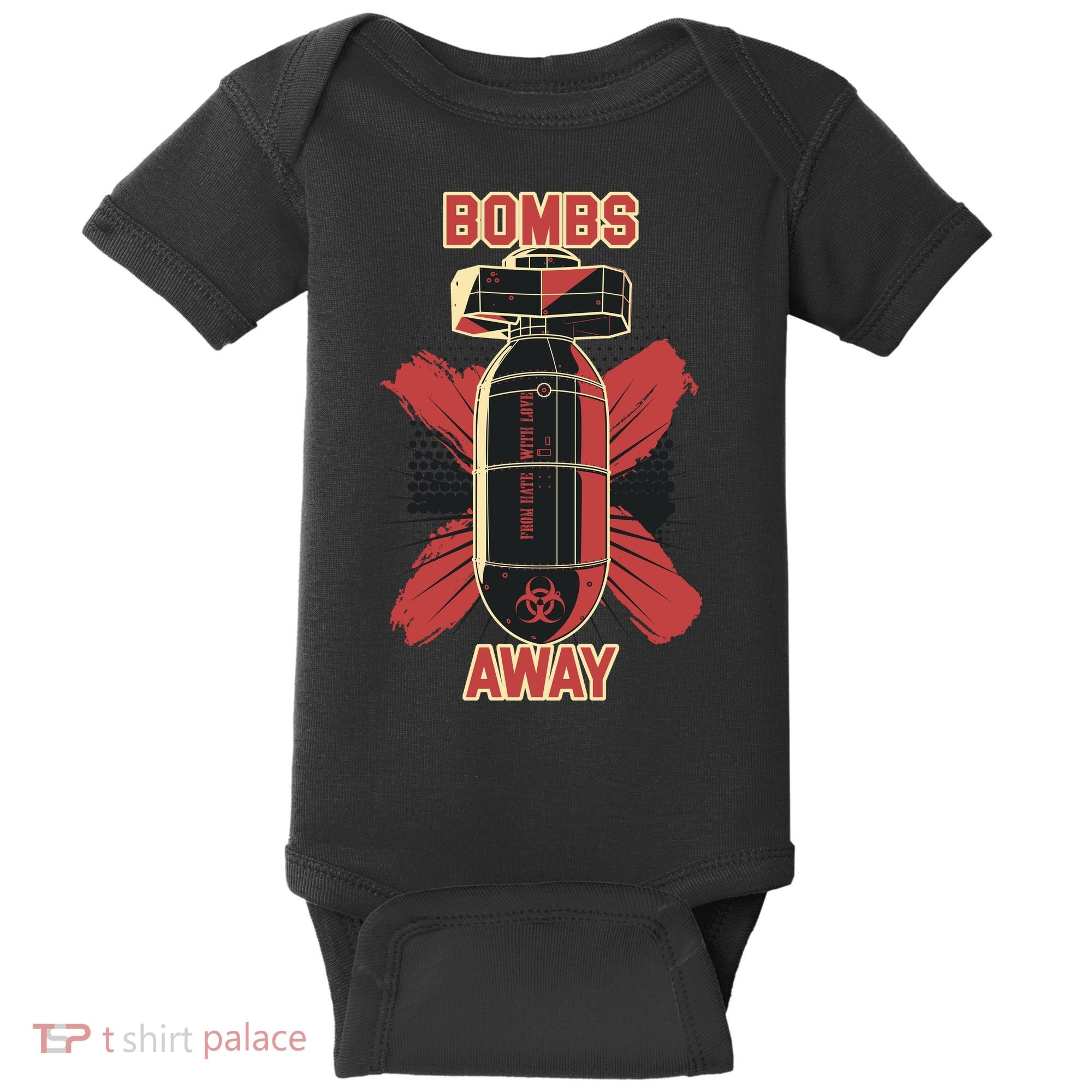 Bombs Away Trash Polka Baby Bodysuit