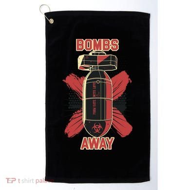 Bombs Away Trash Polka Golf Towel