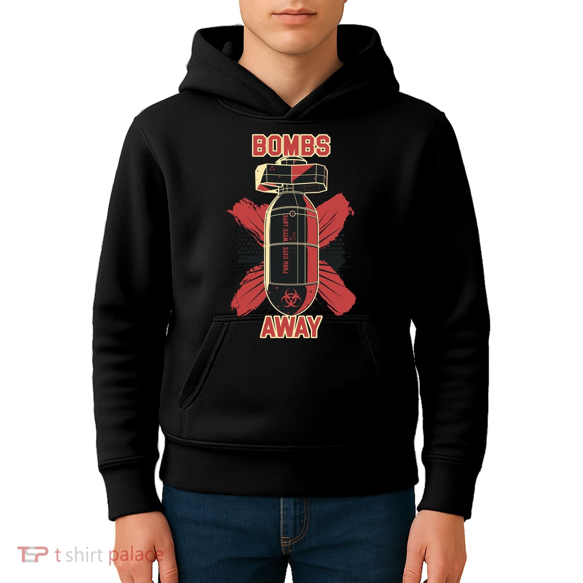 Bombs Away Trash Polka Kids Hoodie