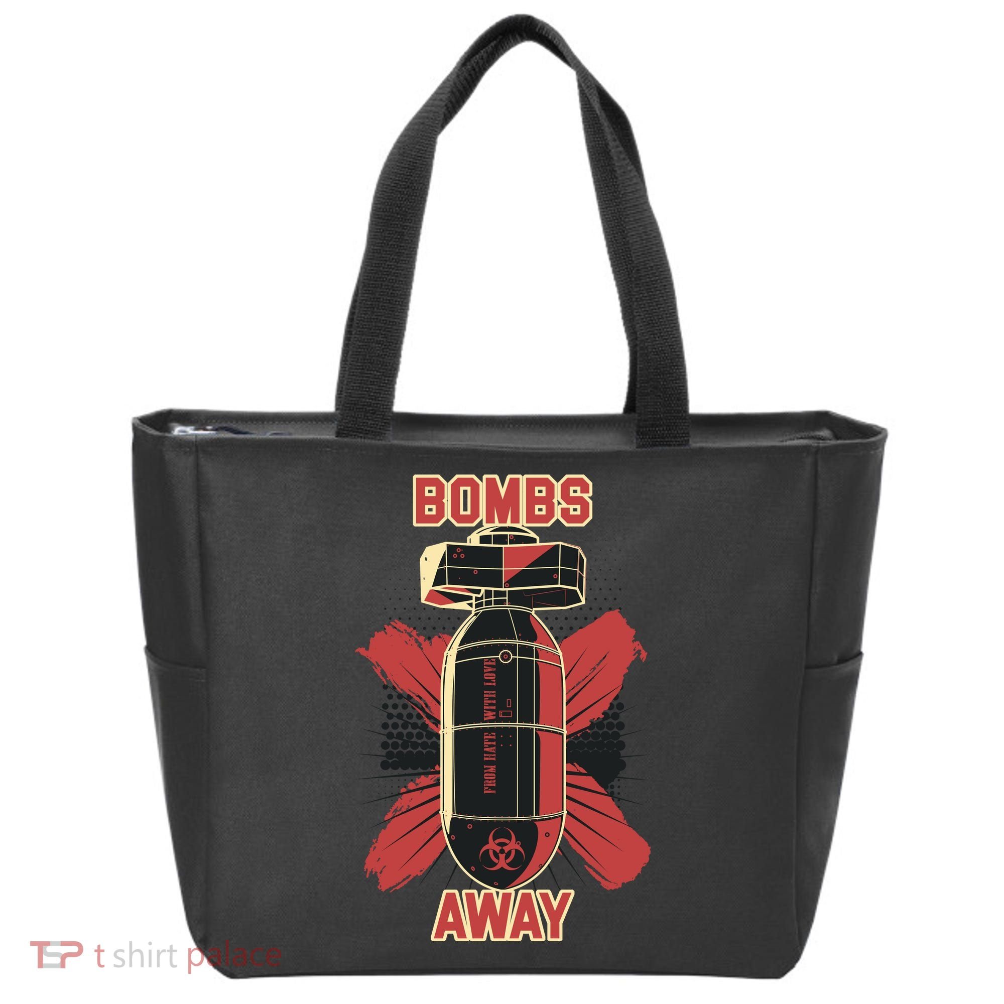 Bombs Away Trash Polka Tote Bag
