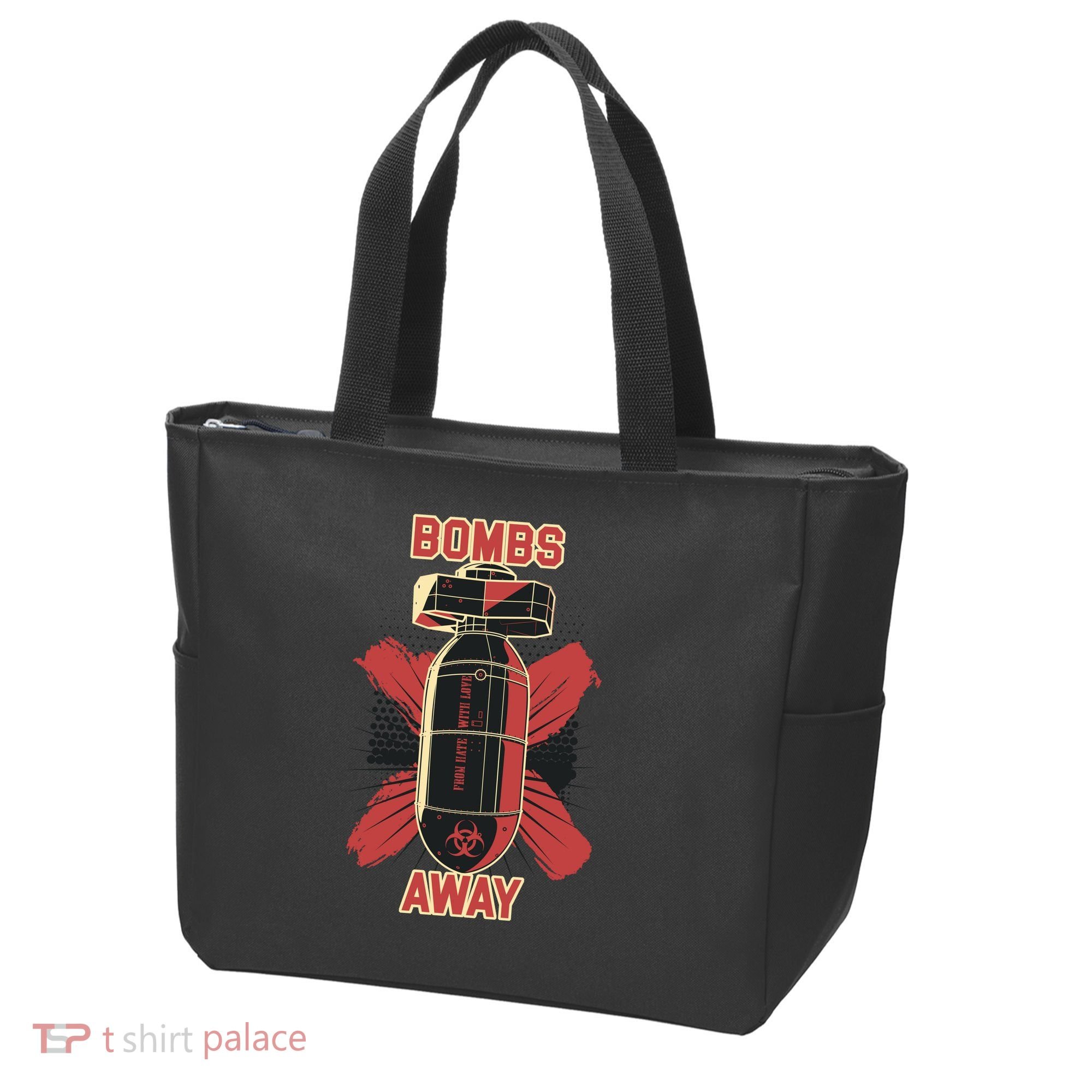 Bombs Away Trash Polka Tote Bag