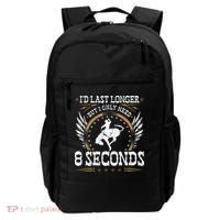 Bucking Only Need 8 Seconds Rodeo Cowboy Bronc Rider Backpack thumb 0