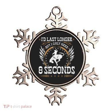 Bucking Only Need 8 Seconds Rodeo Cowboy Bronc Rider Ornament