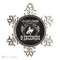 Bucking Only Need 8 Seconds Rodeo Cowboy Bronc Rider Ornament thumb 0