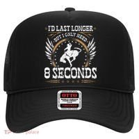 Bucking Only Need 8 Seconds Rodeo Cowboy Bronc Rider Hat thumb 0
