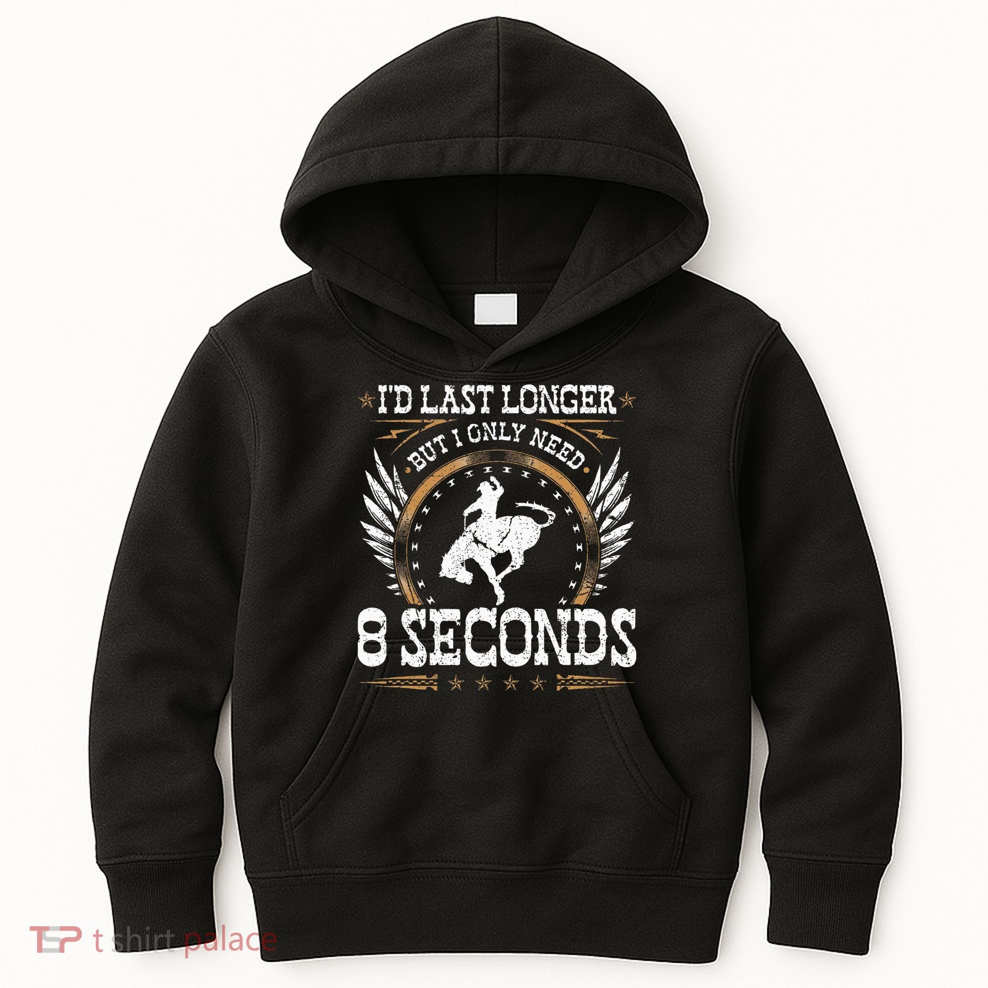 Bucking Only Need 8 Seconds Rodeo Cowboy Bronc Rider Kids Hoodie