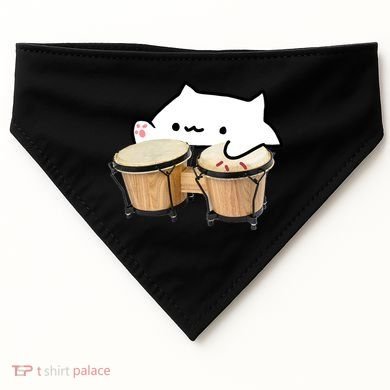 Bongo Cat USA-Made Doggie Bandana