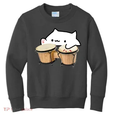 Bongo Cat Kids Sweatshirt