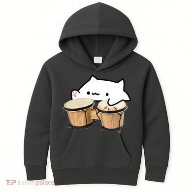 Bongo Cat Kids Hoodie