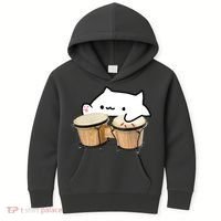 Bongo Cat Kids Hoodie thumb 0