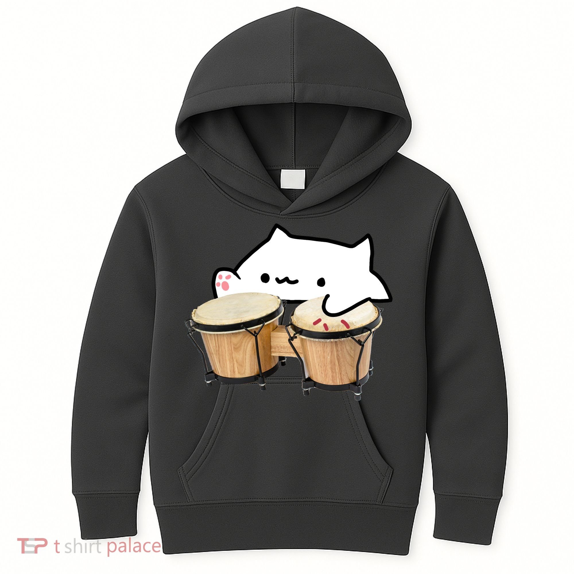 Bongo Cat Kids Hoodie