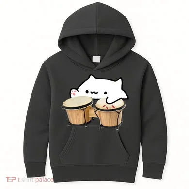 Bongo Cat Kids Hoodie
