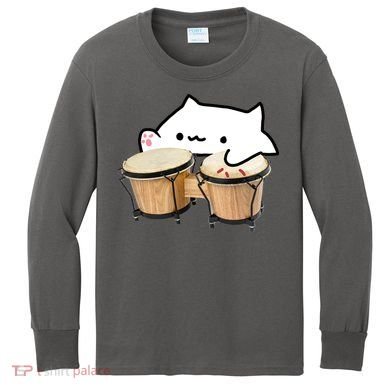 Bongo Cat Kids Long Sleeve Shirt