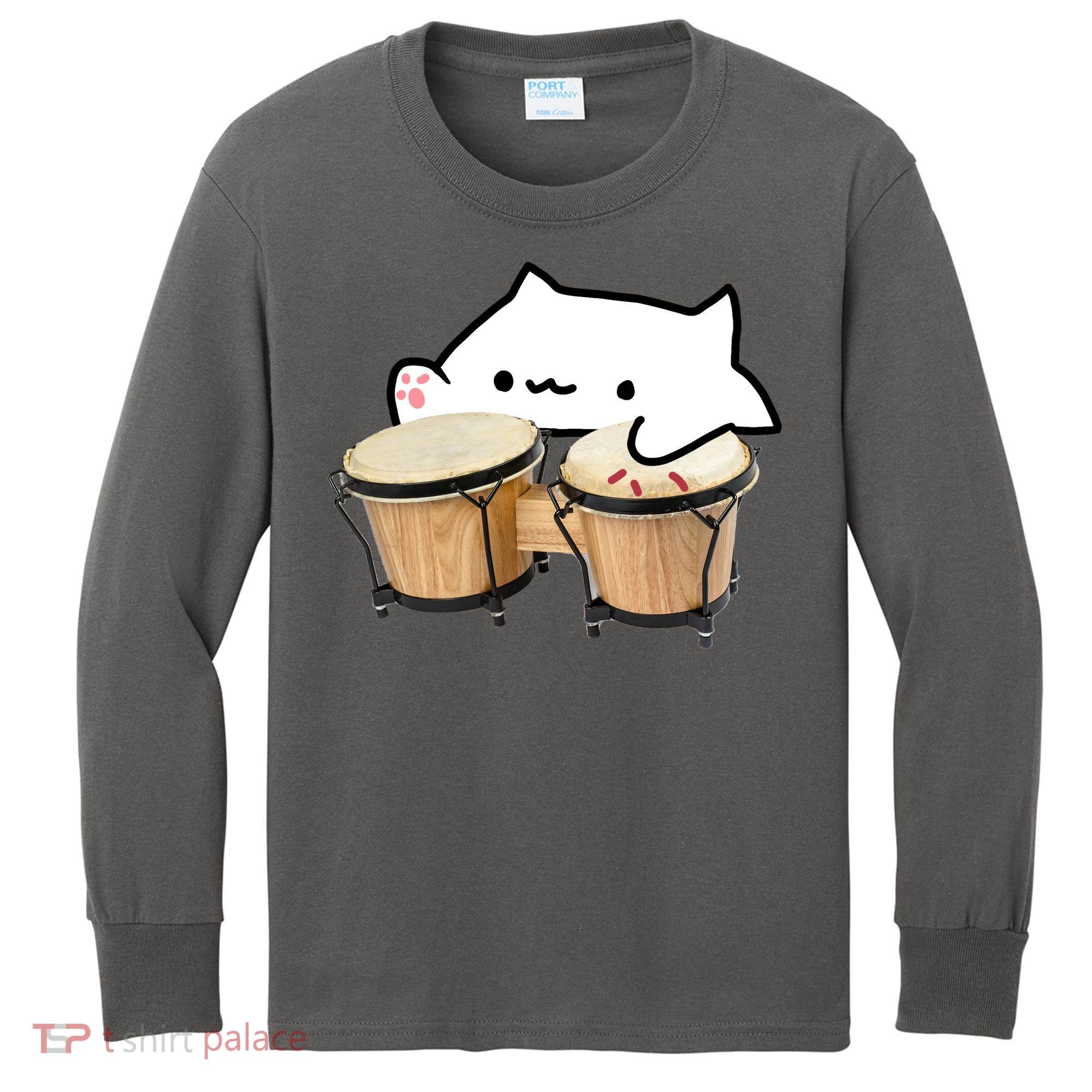 Bongo Cat Kids Long Sleeve Shirt