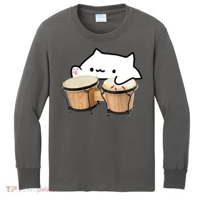 Bongo Cat Kids Long Sleeve Shirt