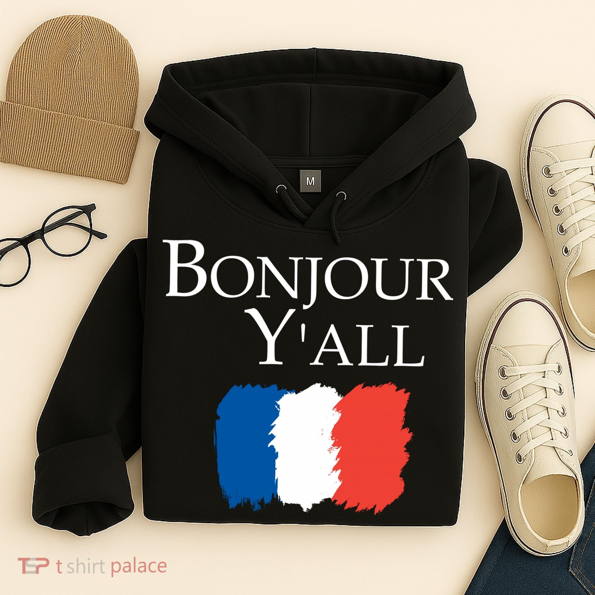 Bonjour Y'all French Parris Hoodie