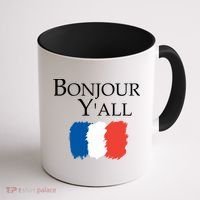 Bonjour Y'all French Parris Coffee Mug thumb 1