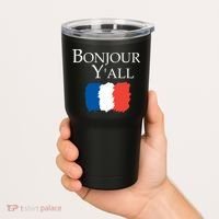 Bonjour Y'all French Parris Tumbler thumb 2