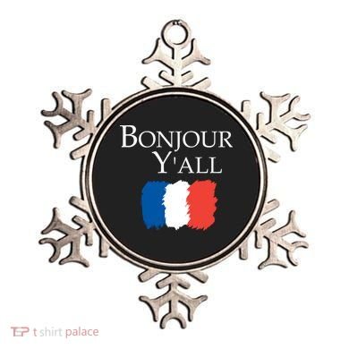 Bonjour Y'all French Parris Ornament