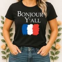 Bonjour Y'all French Parris Women's T-Shirt thumb 2