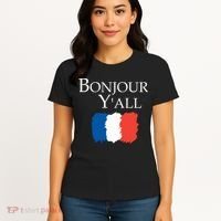 Bonjour Y'all French Parris Women's T-Shirt thumb 4