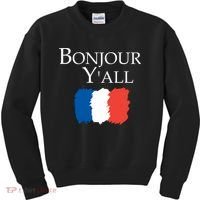 Bonjour Y'all French Parris Kids Sweatshirt thumb 0