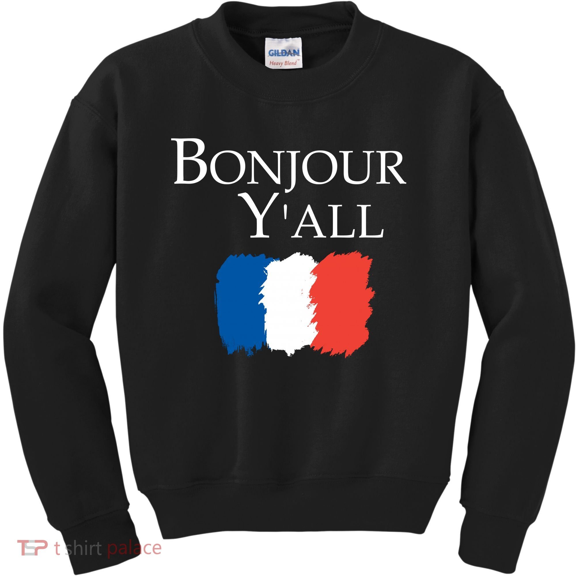 Bonjour Y'all French Parris Kids Sweatshirt
