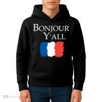 Bonjour Y'all French Parris Kids Hoodie thumb 4