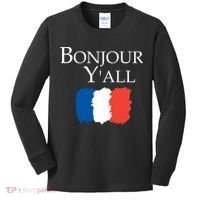 Bonjour Y'all French Parris Kids Long Sleeve Shirt thumb 0
