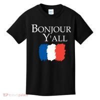 Bonjour Y'all French Parris Kids T-Shirt thumb 0