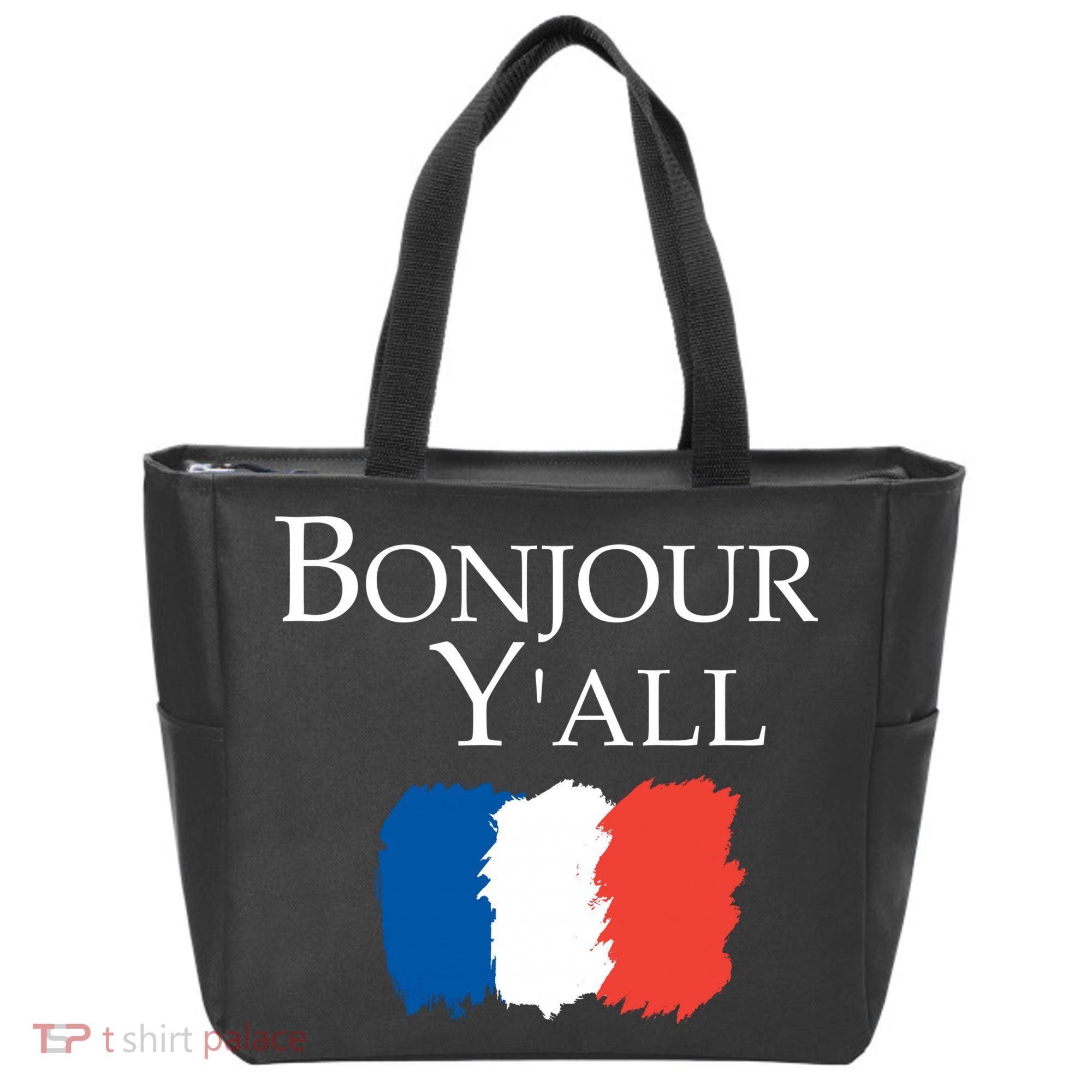 Bonjour Y'all French Parris Tote Bag