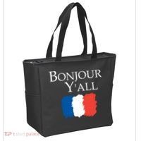 Bonjour Y'all French Parris Tote Bag thumb 2