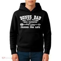 Bonus Dad Friend For Life Kids Hoodie thumb 4
