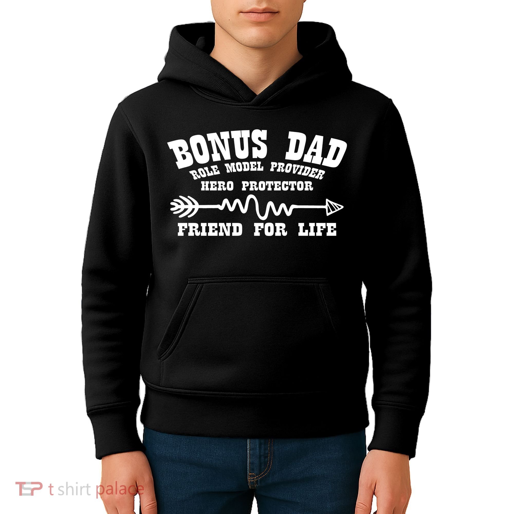 Bonus Dad Friend For Life Kids Hoodie