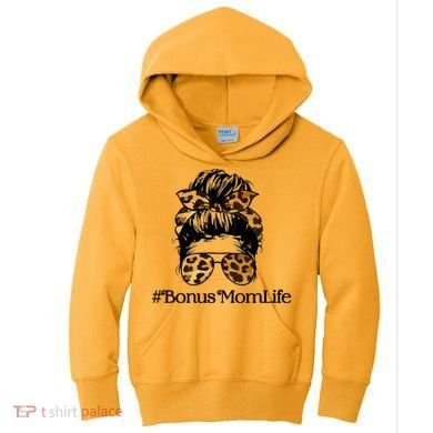 Bonus Mom Life Kids Hoodie