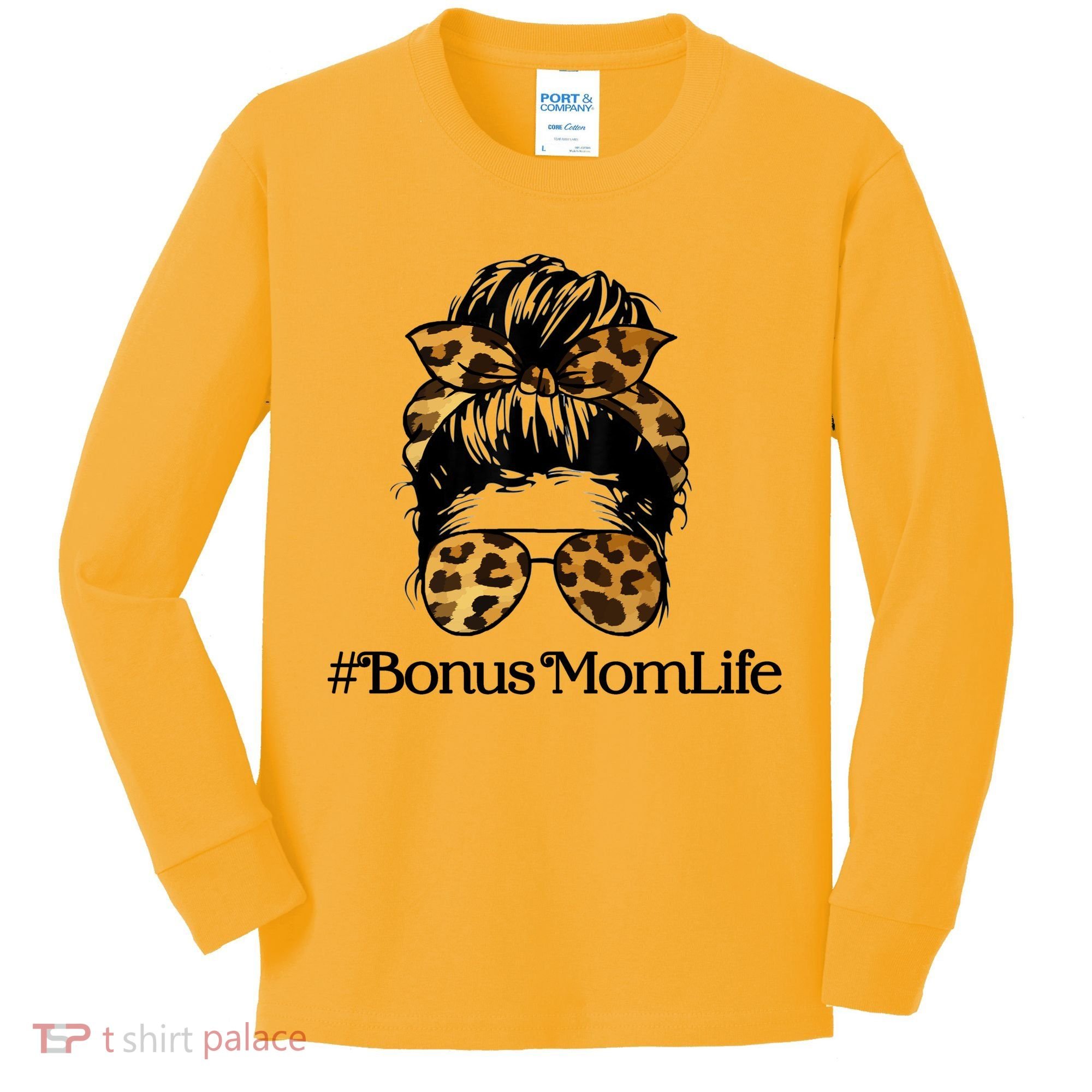 Bonus Mom Life Kids Long Sleeve Shirt
