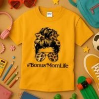 Bonus Mom Life Kids T-Shirt thumb 3