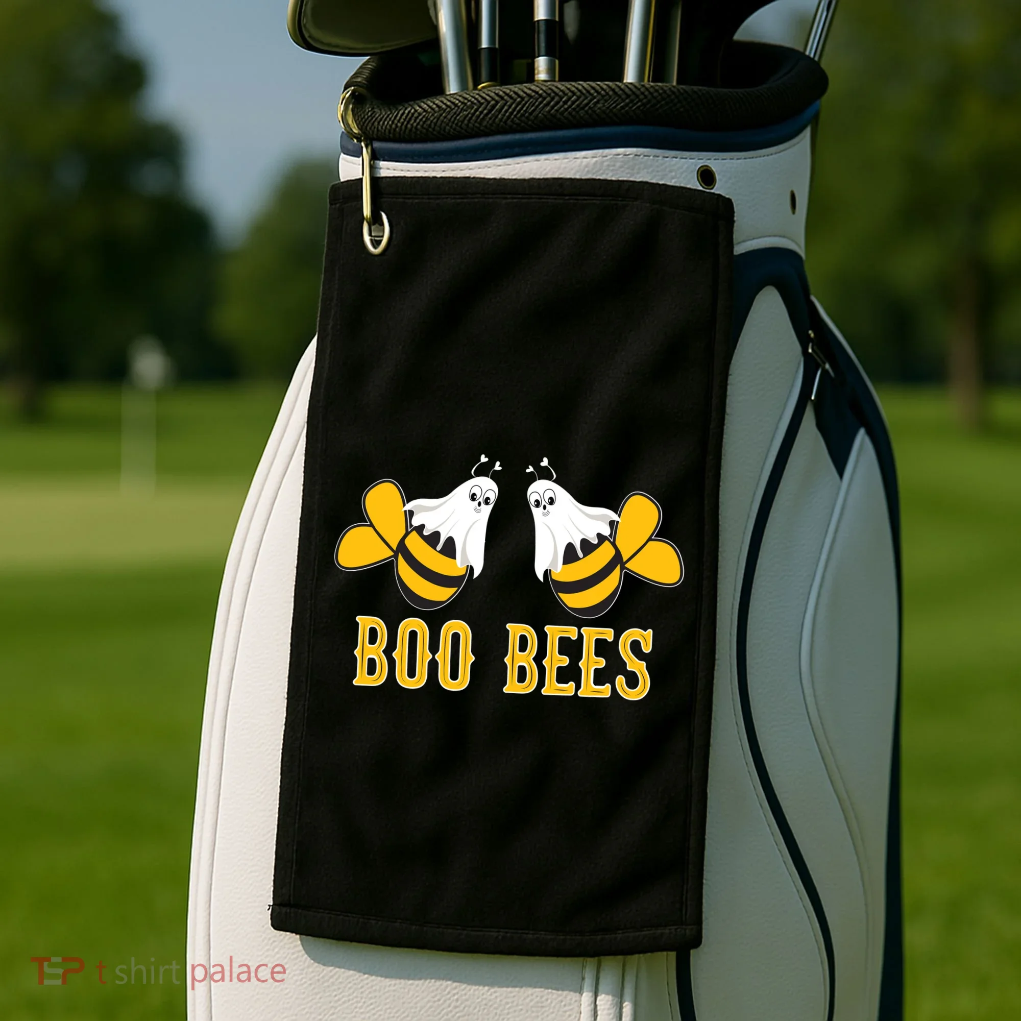 Boo Bees Funny Halloween Golf Towel