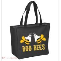 Boo Bees Funny Halloween Tote Bag thumb 2