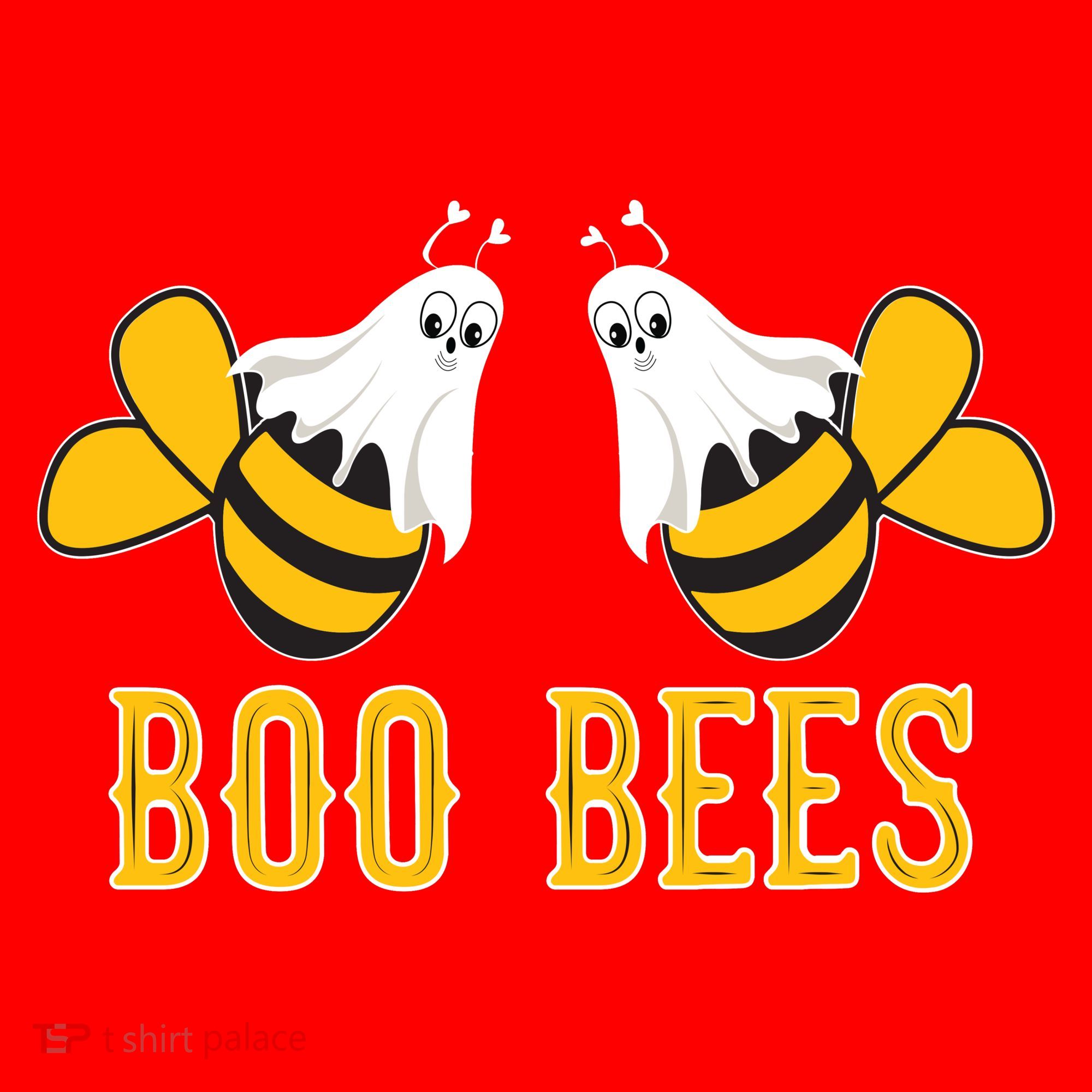 Boo Bees Funny Halloween Santa Hat