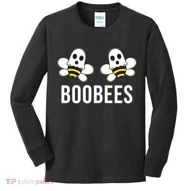 Boo Bees Halloween Boobees Kids Long Sleeve Shirt