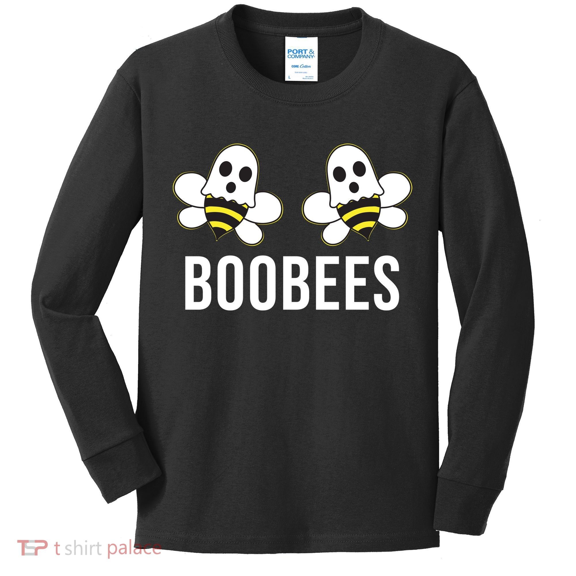 Boo Bees Halloween Boobees Kids Long Sleeve Shirt
