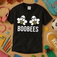 Boo Bees Halloween Boobees Kids T-Shirt thumb 3