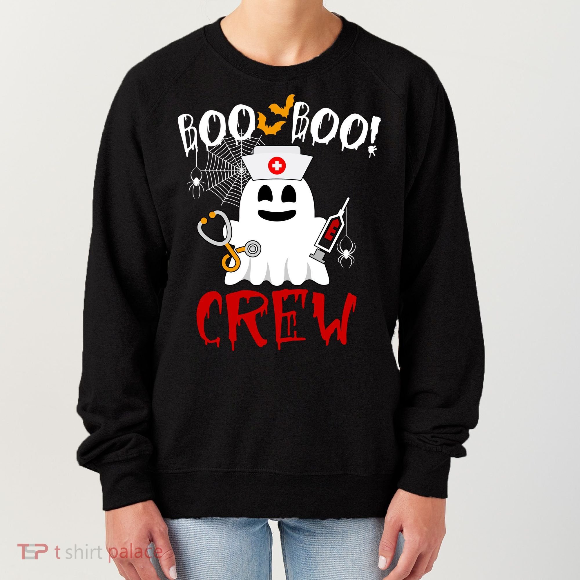 Boo Boo Crew Funny Cute Halloween Women's Sweatshirt